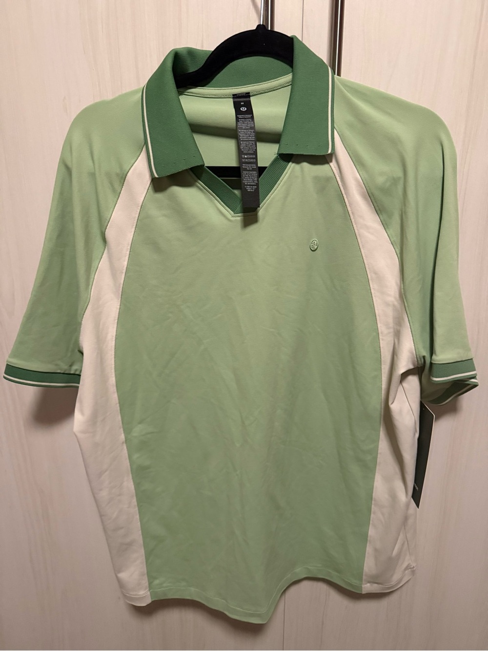 NWT Lululemon UV-Protective Relaxed-Fit Golf Polo in Kale Krush mix color - Picture 7 of 9